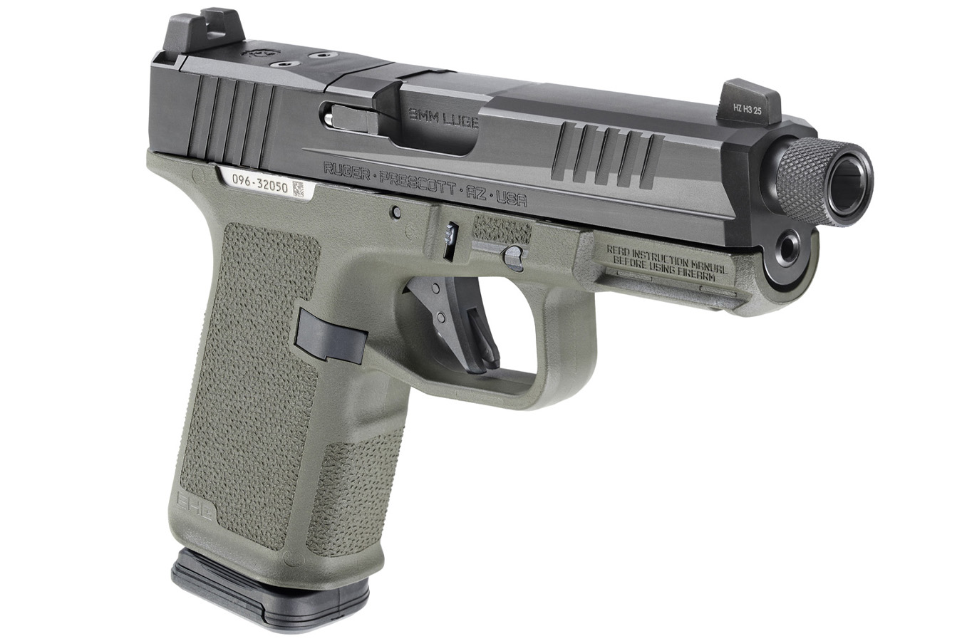 RUGER RXM 9mm Pistol with ODG Magpul Frame and Threaded Barrel